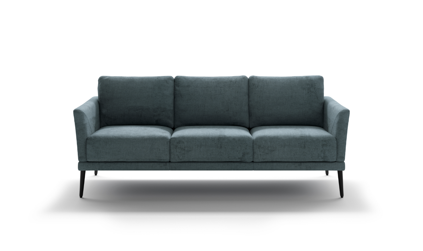 Luonto Viola 3-Seater Fabric Sofa with Wooden base-Jennifer Furniture