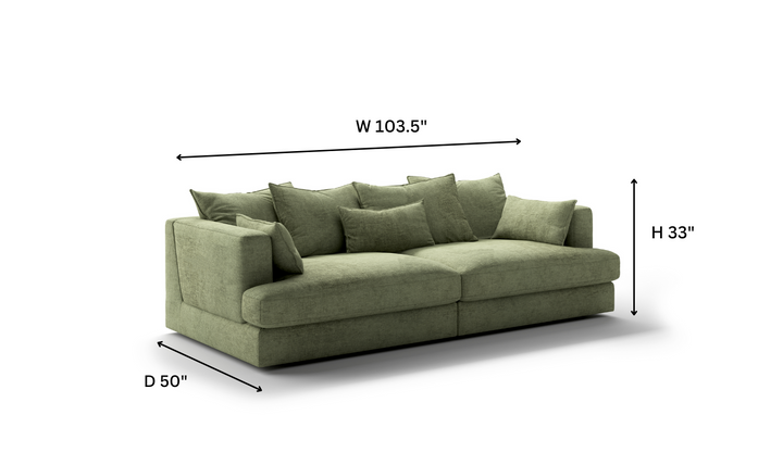 Luonto Vivian Fabric Twin Sofa Day Bed With Track Arms-Jennifer Furniture