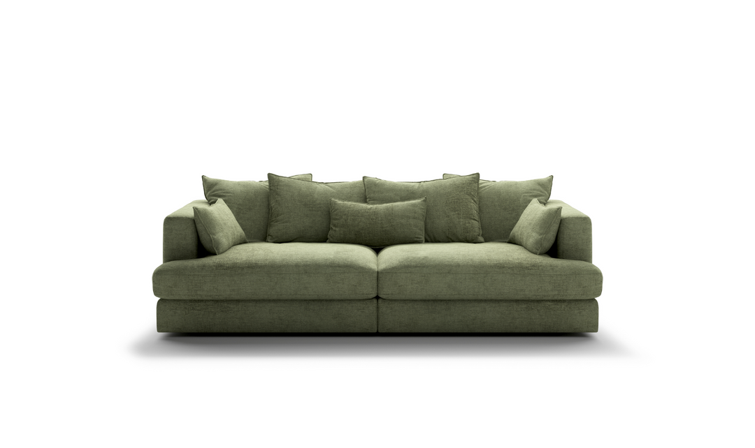 Luonto Vivian Fabric Twin Sofa Day Bed With Track Arms-Jennifer Furniture