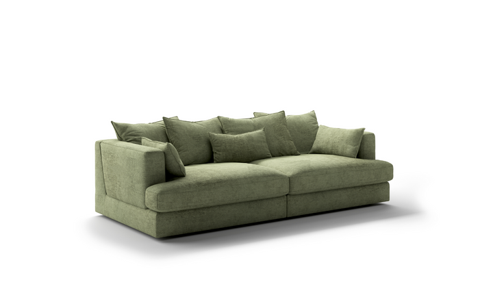 Luonto Vivian Fabric Twin Sofa Day Bed With Track Arms-Jennifer Furniture