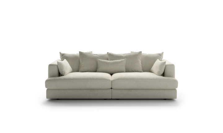 Luonto Vivian Fabric Twin Sofa Day Bed With Track Arms-Jennifer Furniture