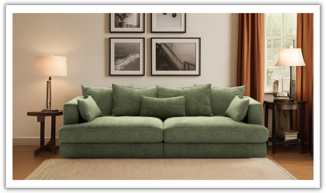 Luonto Vivian Fabric Twin Sofa Day Bed With Track Arms-Jennifer Furniture