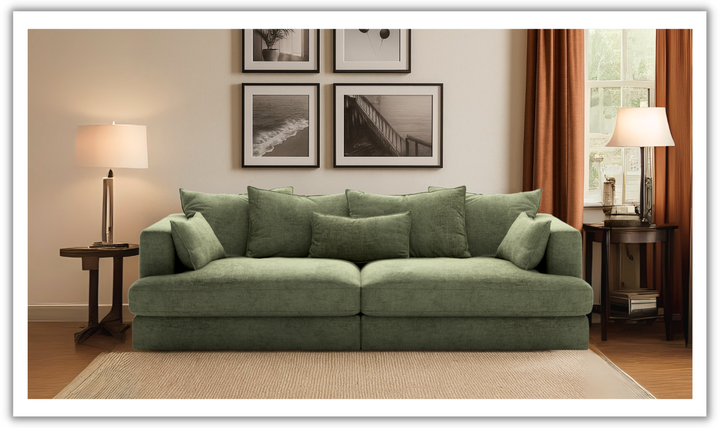 Luonto Vivian Fabric Twin Sofa Day Bed With Track Arms-Jennifer Furniture