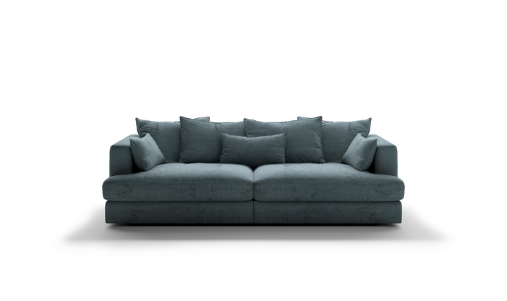 Luonto Vivian Fabric Twin Sofa Day Bed With Track Arms-Jennifer Furniture
