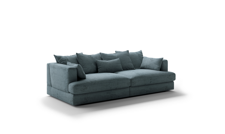 Luonto Vivian Fabric Twin Sofa Day Bed With Track Arms-Jennifer Furniture