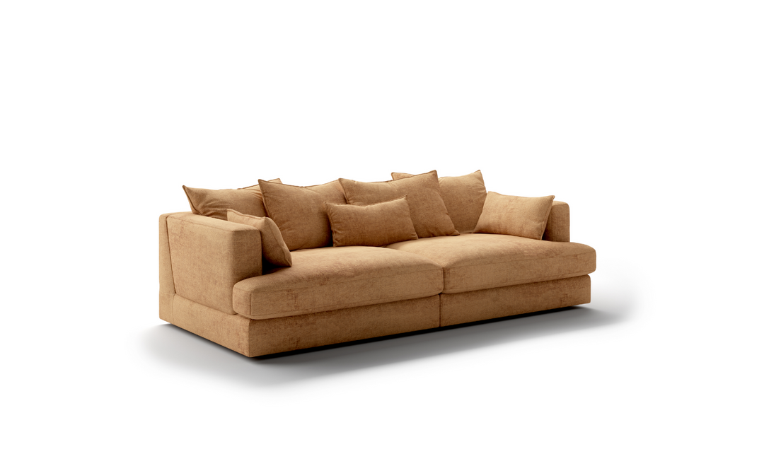 Luonto Vivian Fabric Twin Sofa Day Bed With Track Arms-Jennifer Furniture