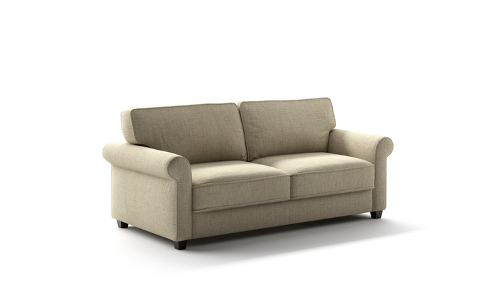 Luonto Willow Fabric Sleeper Sofa With Hybrid Deluxe mechanism (Queen Size)-Jennifer Furniture