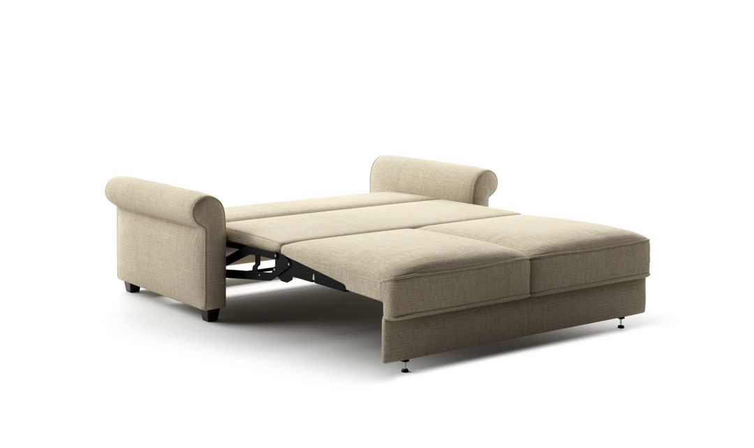 Luonto Willow Fabric Sleeper Sofa With Hybrid Deluxe mechanism (Queen Size)-Jennifer Furniture