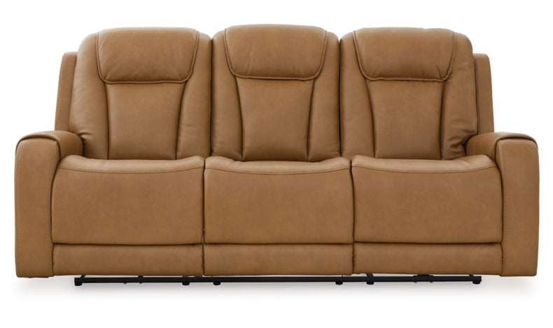 Card Player Leather Power Reclining Living Room Set