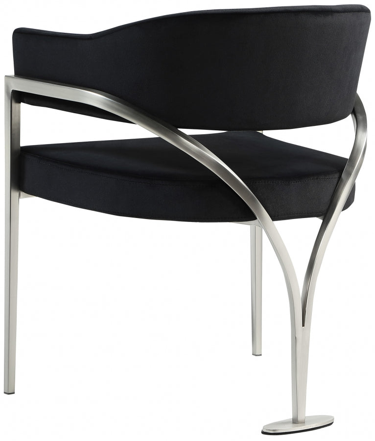 Meridian Madelyn Velvet Upholstered Dining Chair (Set of 2)