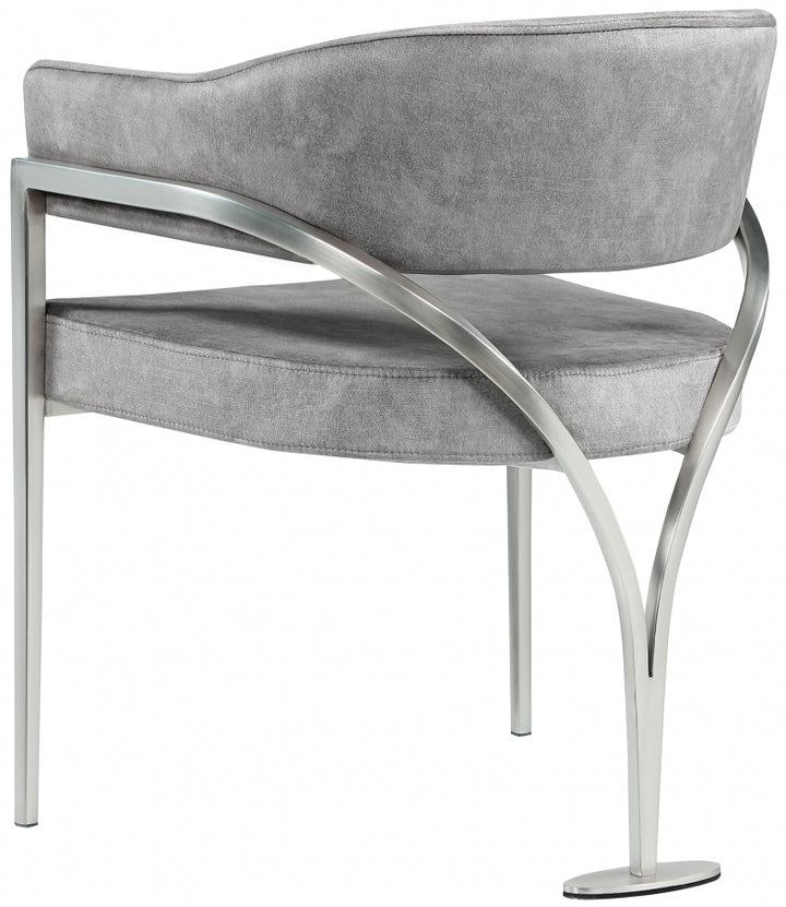 Meridian Madelyn Velvet Upholstered Dining Chair (Set of 2)