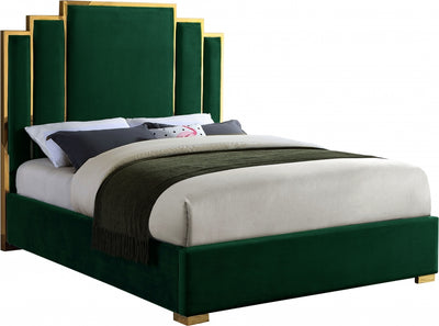 Hugo Velvet Bed-Beds-Jennifer Furniture