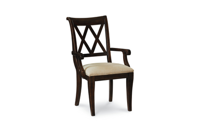 Thatcher X Back Arm Chair-Dining Arm Chairs-Jennifer Furniture