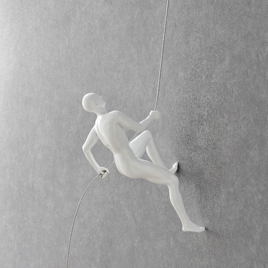 Glossy Climbing Sculpture