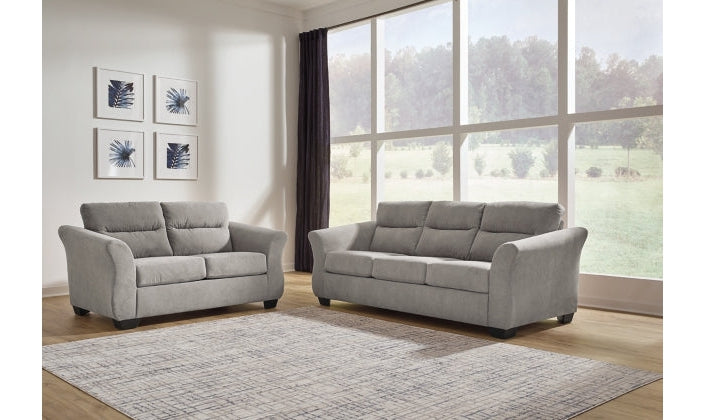 Miravel Fabric Living Room Set with Tapered Arms
