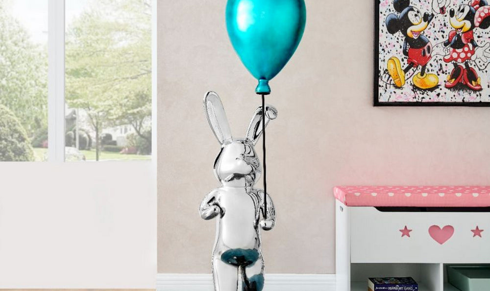 Urizen Chrome bunny blue balloon