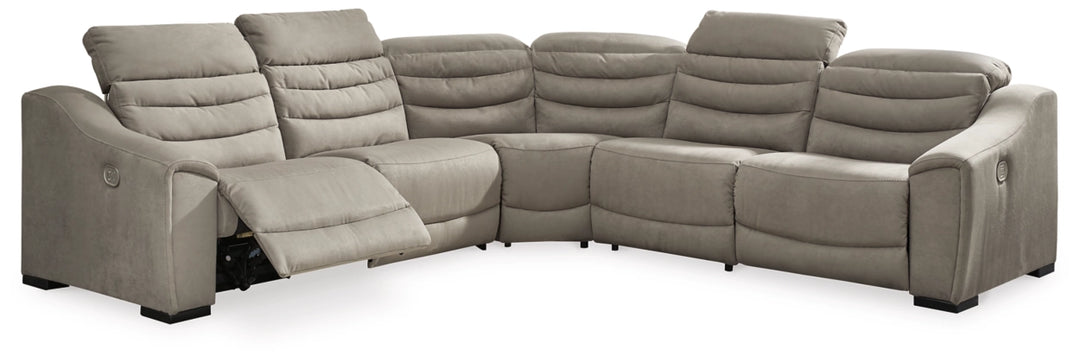 Next Gen Gaucho Power Recliner Sectional Sofa with Adjustable Headrest