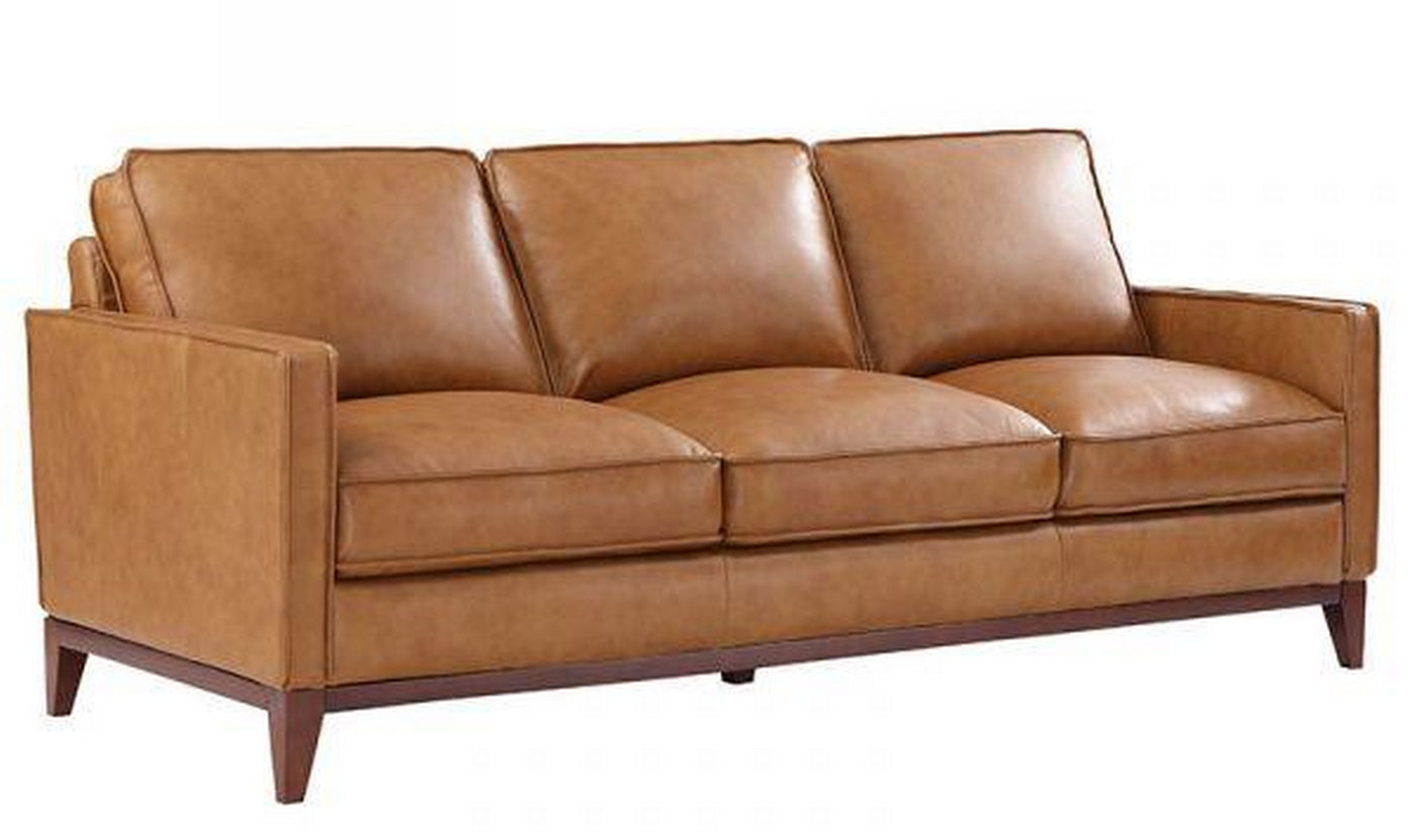Newport Leather Sofa in Camel