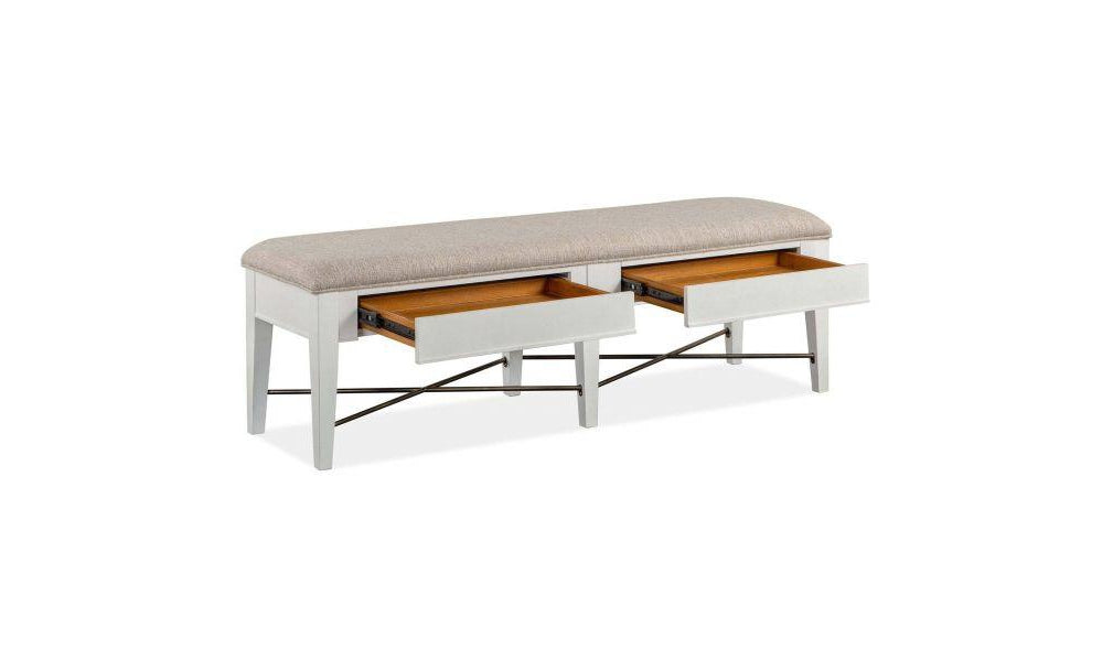 Heron Cove Bench w-Upholstered Seat