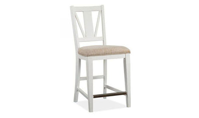 Heron Cove Counter Chair w-Upholstered Seat