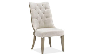 Bellevue Manor Dining Arm Chair w-Upholstered Seat and Back