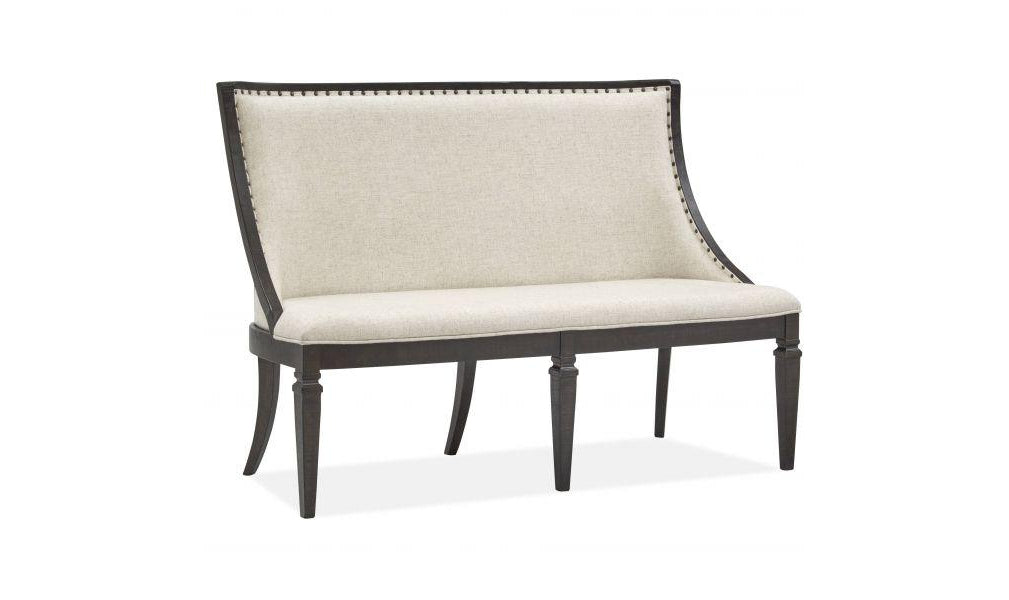 Calistoga Bench w-Upholstered seat and back