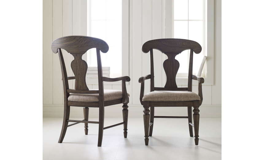 Brookhaven Splat Back Arm Chair-Dining Arm Chairs-Jennifer Furniture