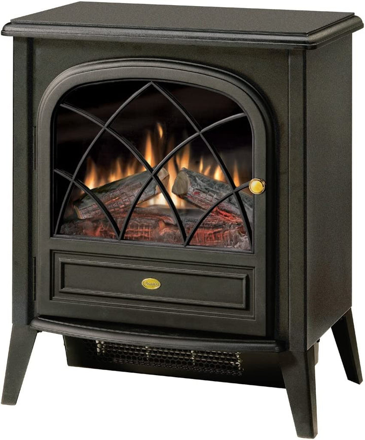 Dimplex Compact Fireplaces Electric Stove - In A Matte Black Finish And Working Door-Fireplaces-Jennifer Furniture