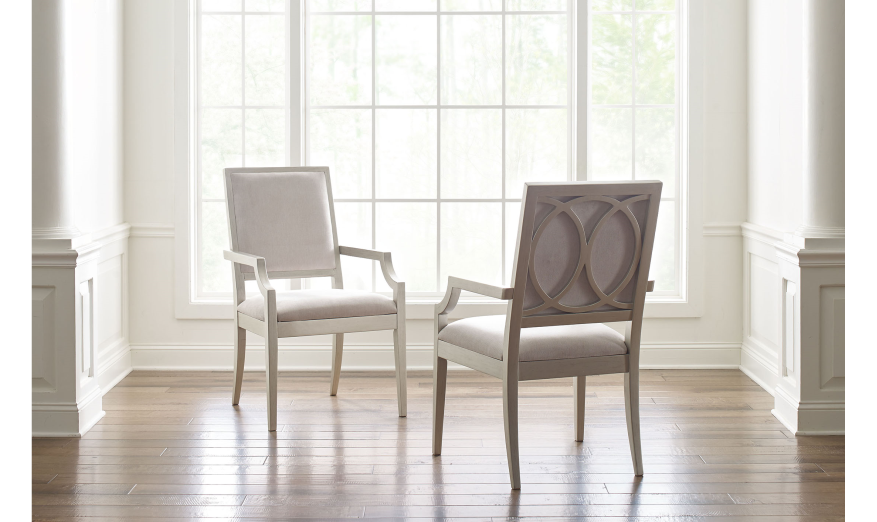 Cinema by Rachael Ray Upholstered Arm Chair-Dining Arm Chairs-Jennifer Furniture