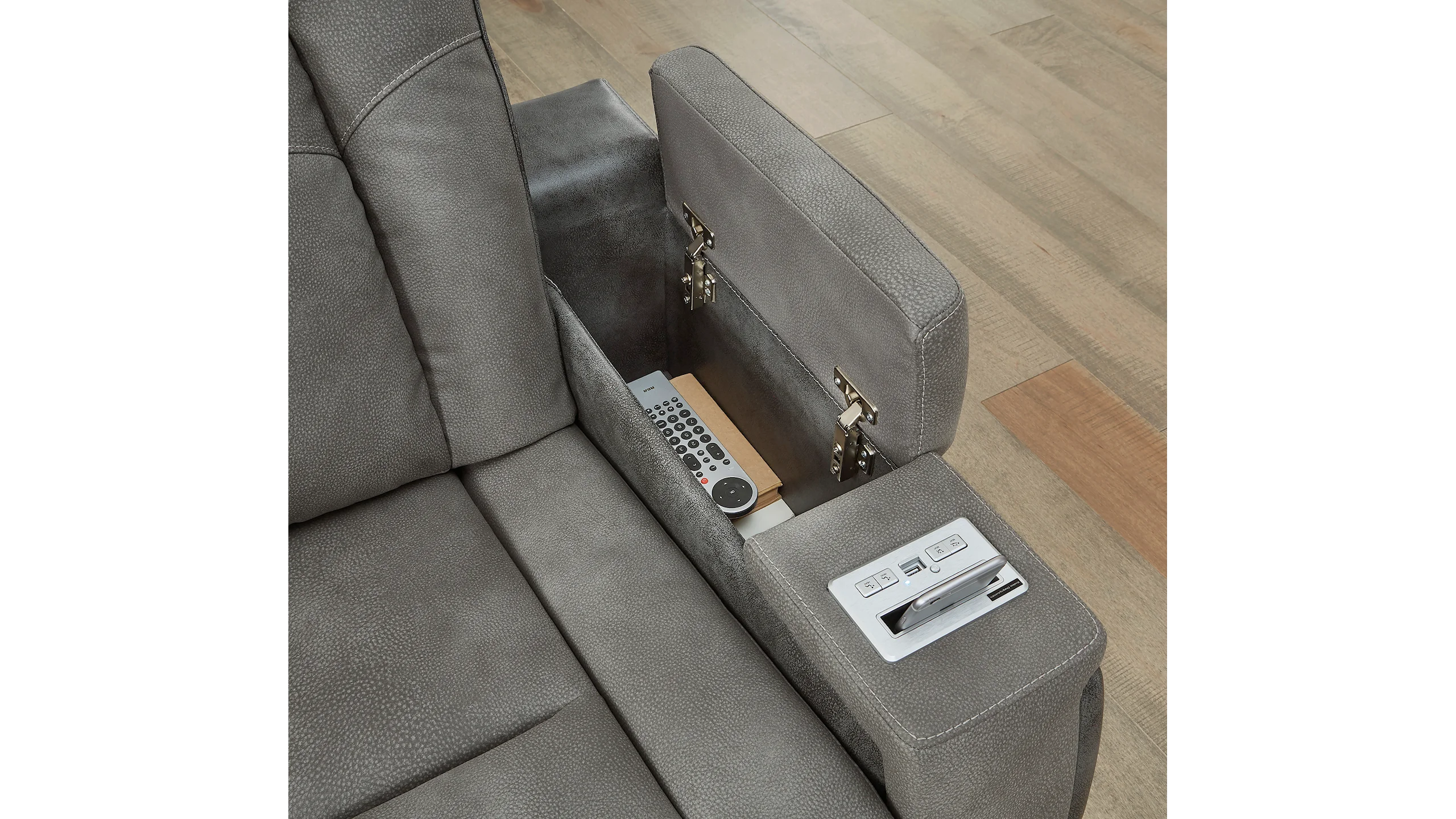 Modern Heritage Next Gen Power Reclining Loveseat with Console