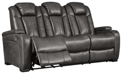 The Man-Den Power-Reclining Sofa with Adjustable Headrest-Sofas-Jennifer Furniture