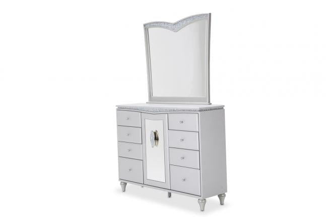 Melrose plaza Upholstered Storage Dresser-Dressers-Jennifer Furniture