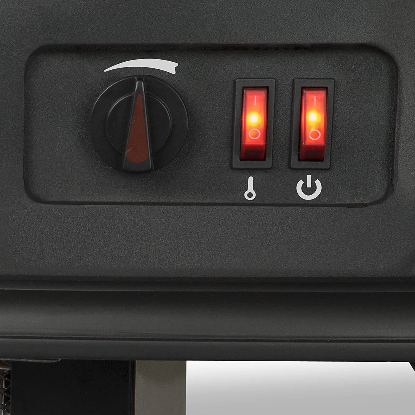 Braxton 25 Curved Front Infrared Electric Stove In Black-Fireplaces-Jennifer Furniture