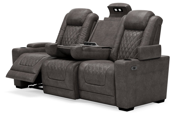 HyllMont Power Reclining Sofa-Sofas-Jennifer Furniture