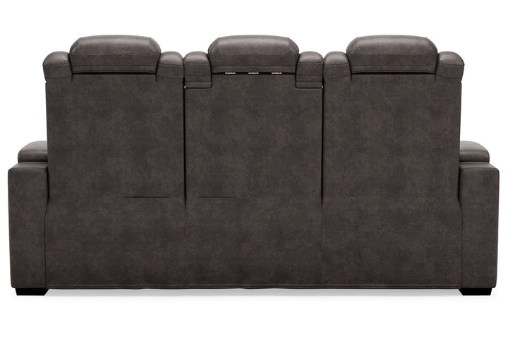 HyllMont Power Reclining Sofa-Sofas-Jennifer Furniture
