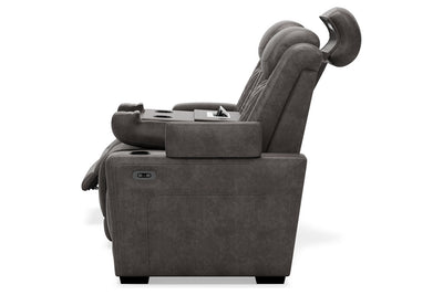 HyllMont Power Reclining Sofa-Sofas-Jennifer Furniture