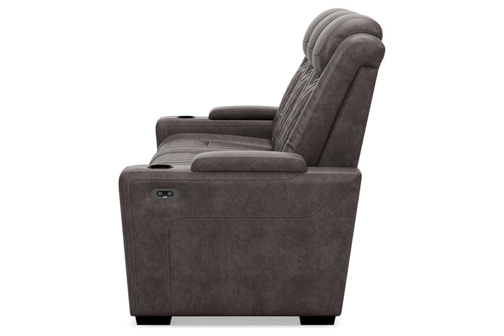 HyllMont Power Reclining Sofa-Sofas-Jennifer Furniture