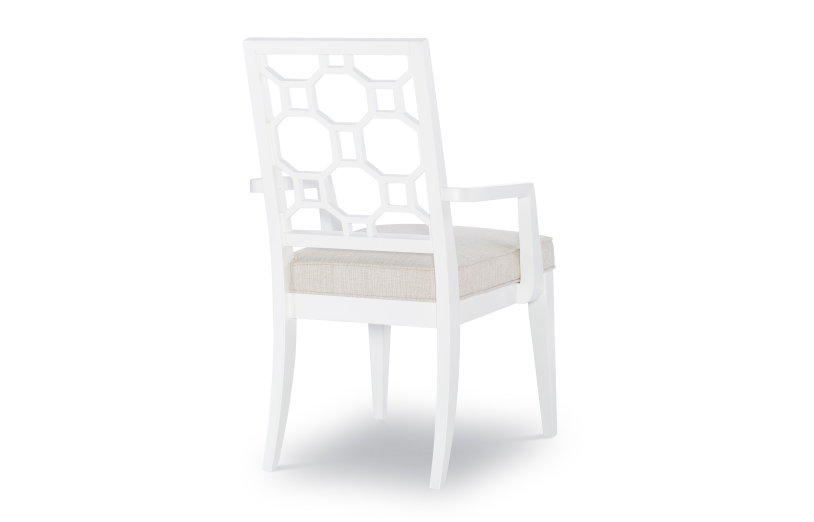 Chelsea by Rachael Ray Lattice Back Arm Chair (Set of 2)-Dining Arm Chairs-Jennifer Furniture