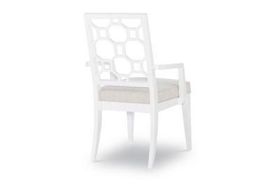 Chelsea by Rachael Ray Lattice Back Arm Chair (Set of 2)-Dining Arm Chairs-Jennifer Furniture