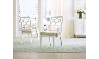 Chelsea by Rachael Ray Lattice Back Arm Chair (Set of 2)-Dining Arm Chairs-Jennifer Furniture