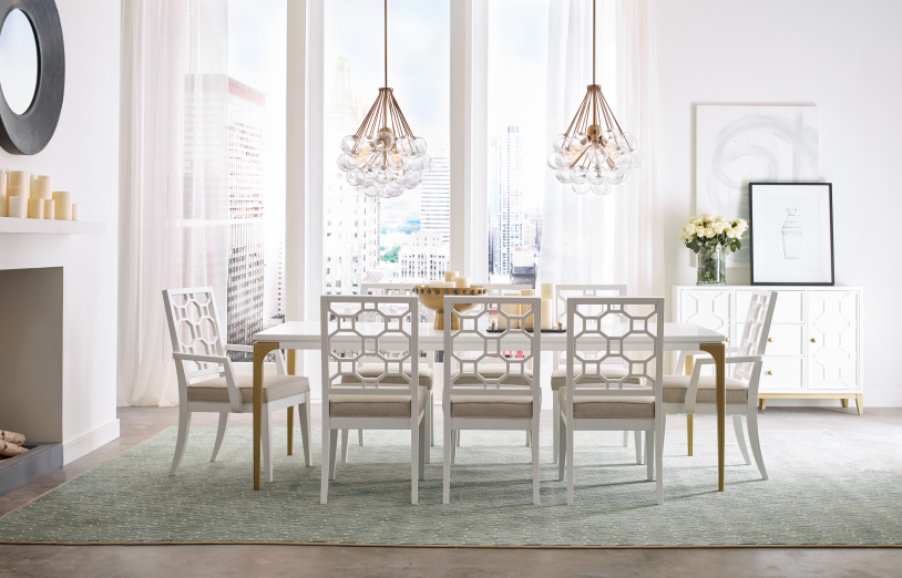 Chelsea by Rachael Ray Lattice Back Arm Chair (Set of 2)-Dining Arm Chairs-Jennifer Furniture