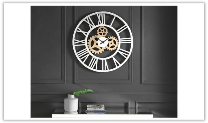 ACME Acilia Mirrored Round Wall Clock