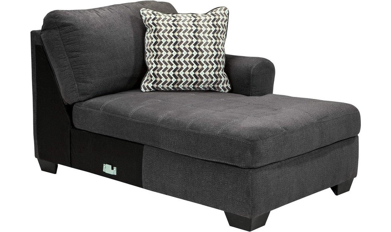 Modern Heritage Ambee 3-Piece L-Shape Sectional Sofa with Chaise in Gray