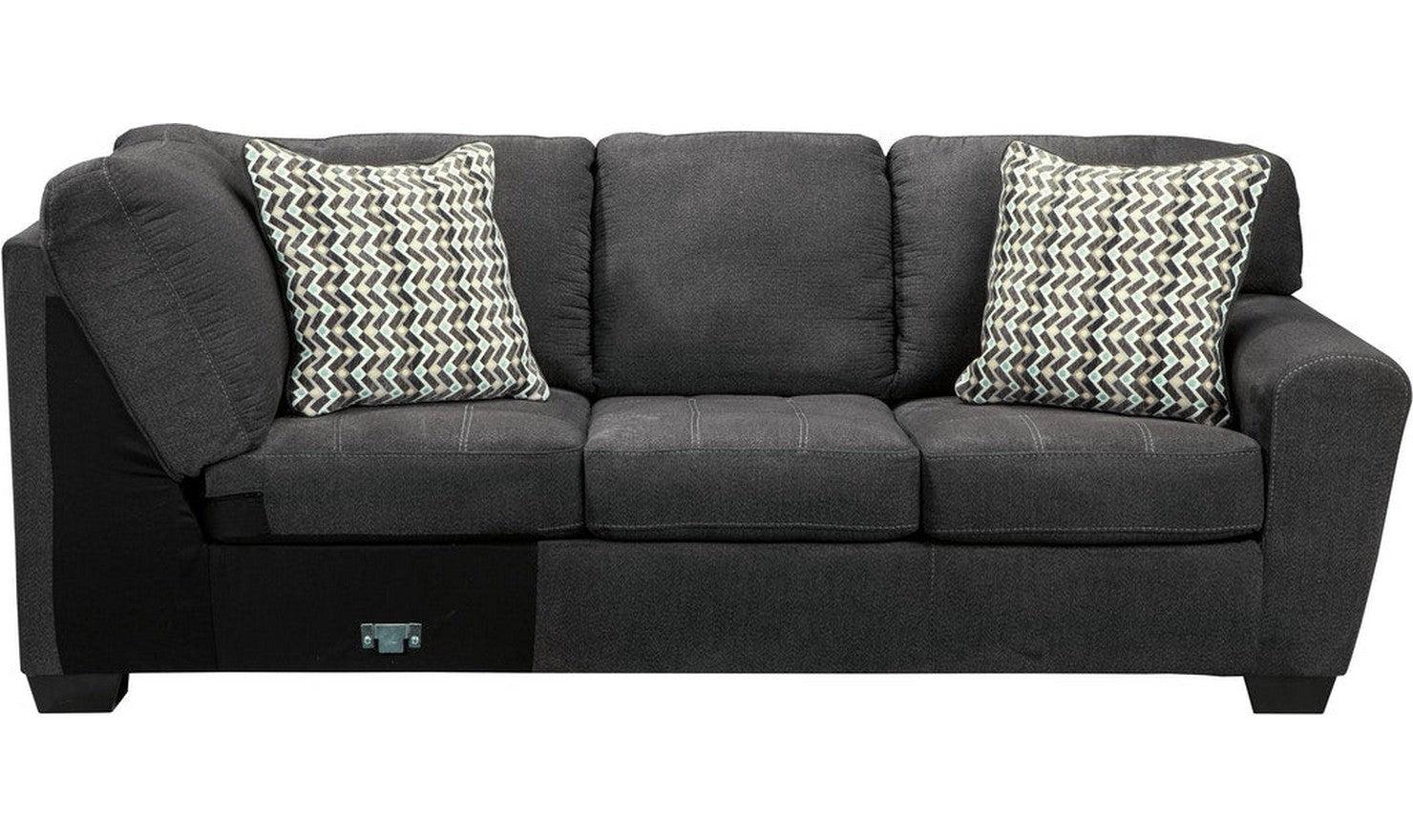 Modern Heritage Ambee 3-Piece L-Shape Sectional Sofa with Chaise in Gray