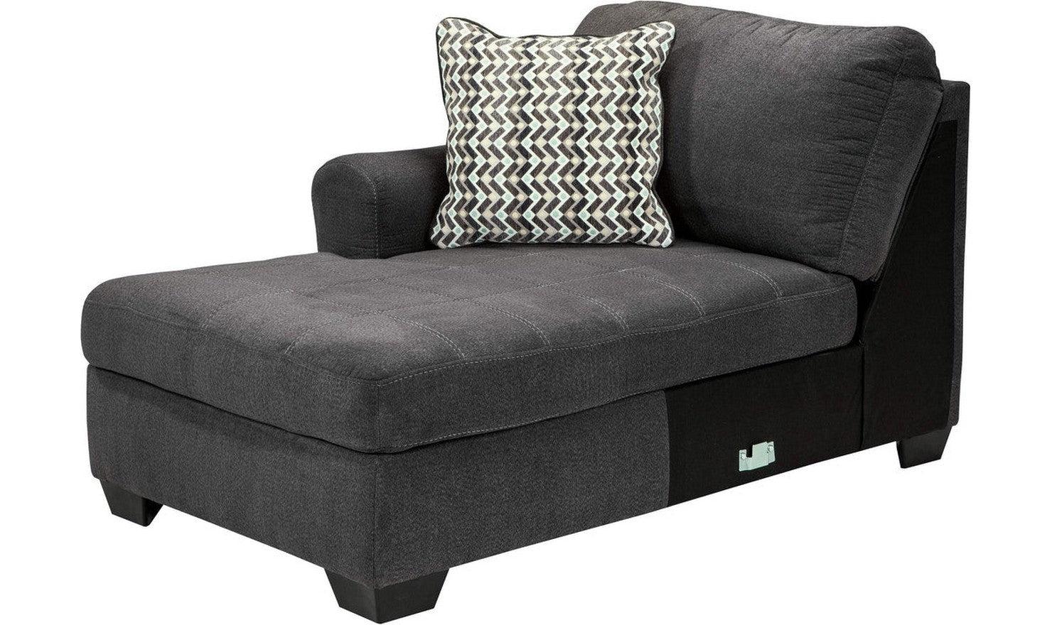 Modern Heritage Ambee 3-Piece L-Shape Sectional Sofa with Chaise in Gray