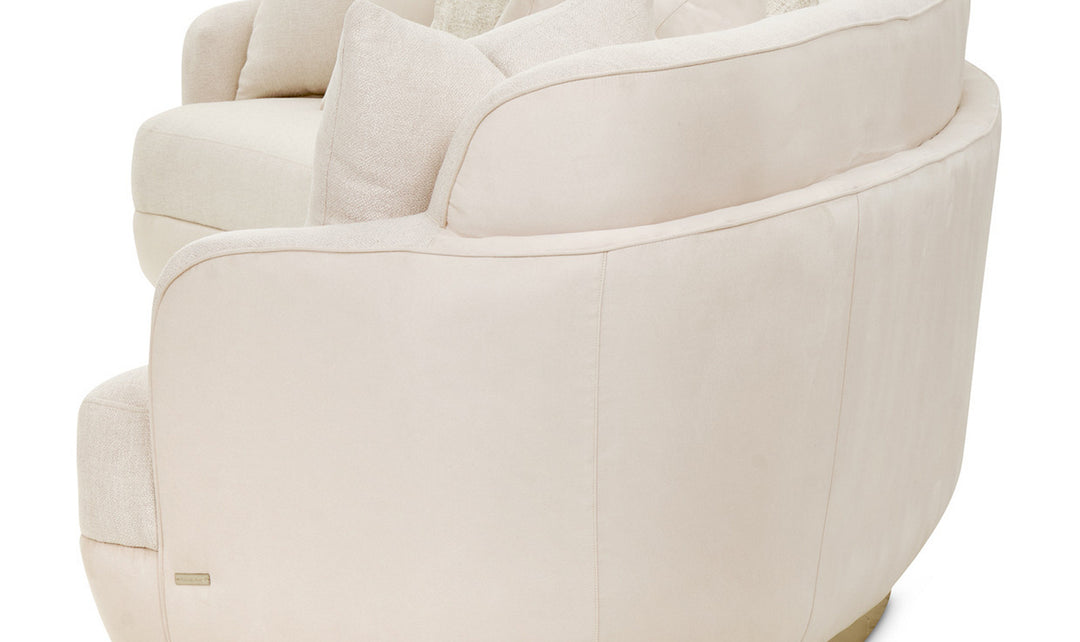AICO Aurora Fabric Moonlight Sectional with Track Arms