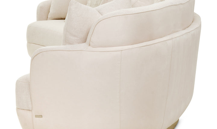 AICO Aurora Fabric Moonlight Sectional with Track Arms