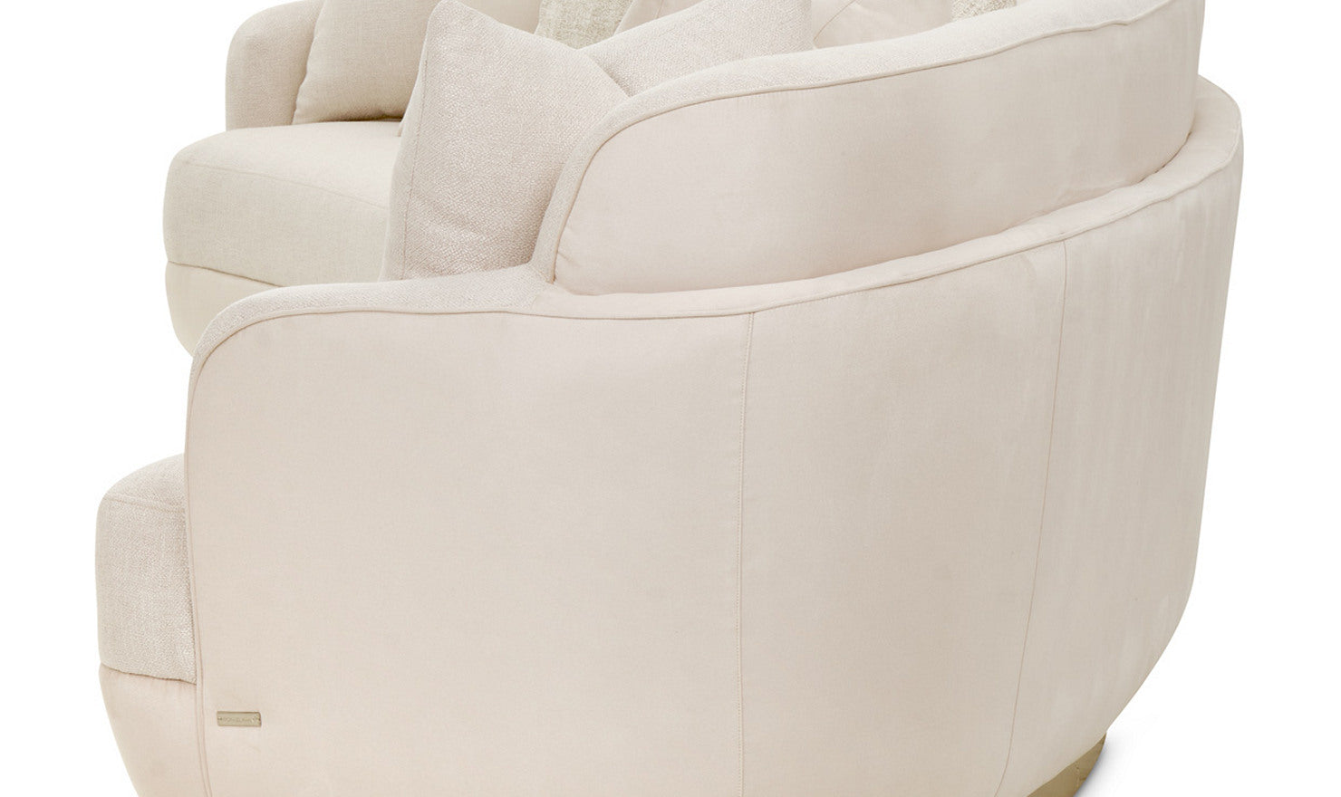 AICO Aurora Fabric Moonlight Sectional with Track Arms
