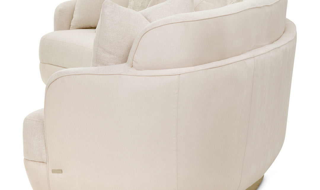 AICO Aurora Fabric Moonlight Sectional with Track Arms