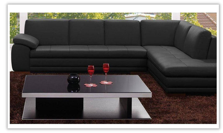 Ava Italian Leather Sectional Sofa